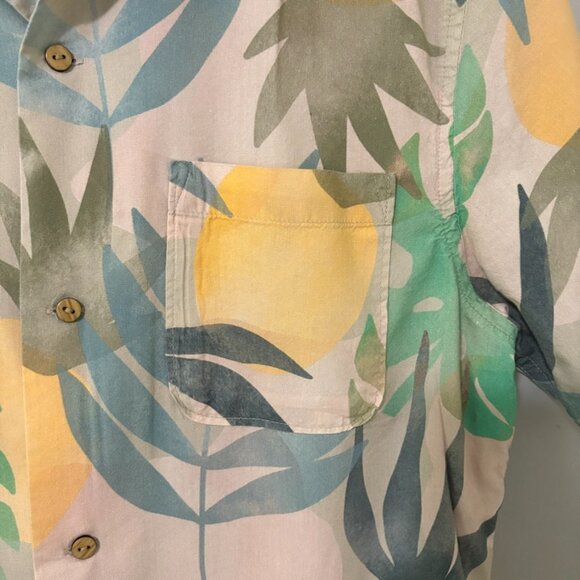 Roark Gonzo de Palmas Short Sleeve Button Down Shirt Small Colorful Cotton - Picture 9 of 14